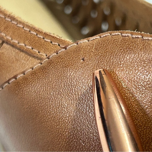 Cobbie Cuddlers Brown Woven Leather Moccasins with Slip-On Design - Picture 4 of 10